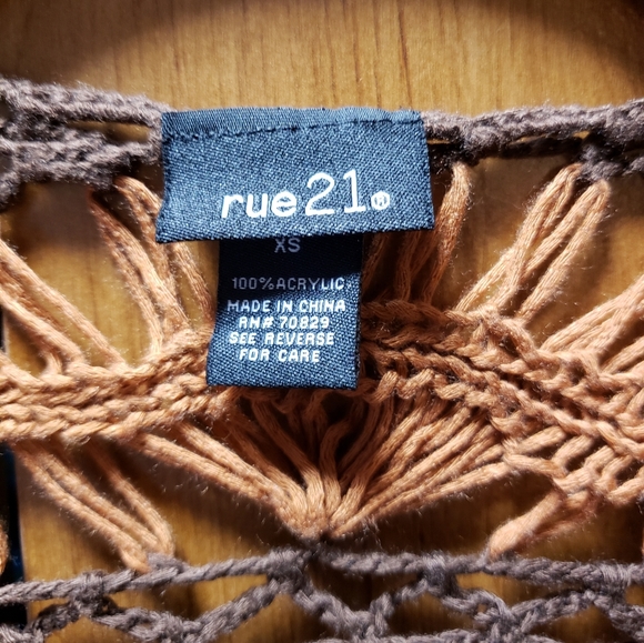 DONATED Rue21 Boho Hippie Vest/Kimono SO CUTE! - Picture 3 of 8